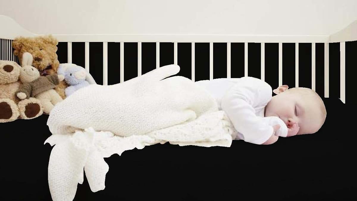 BabyOneStop Microfiber Crib Sheets 2-Pack Black For Standard Mattresses