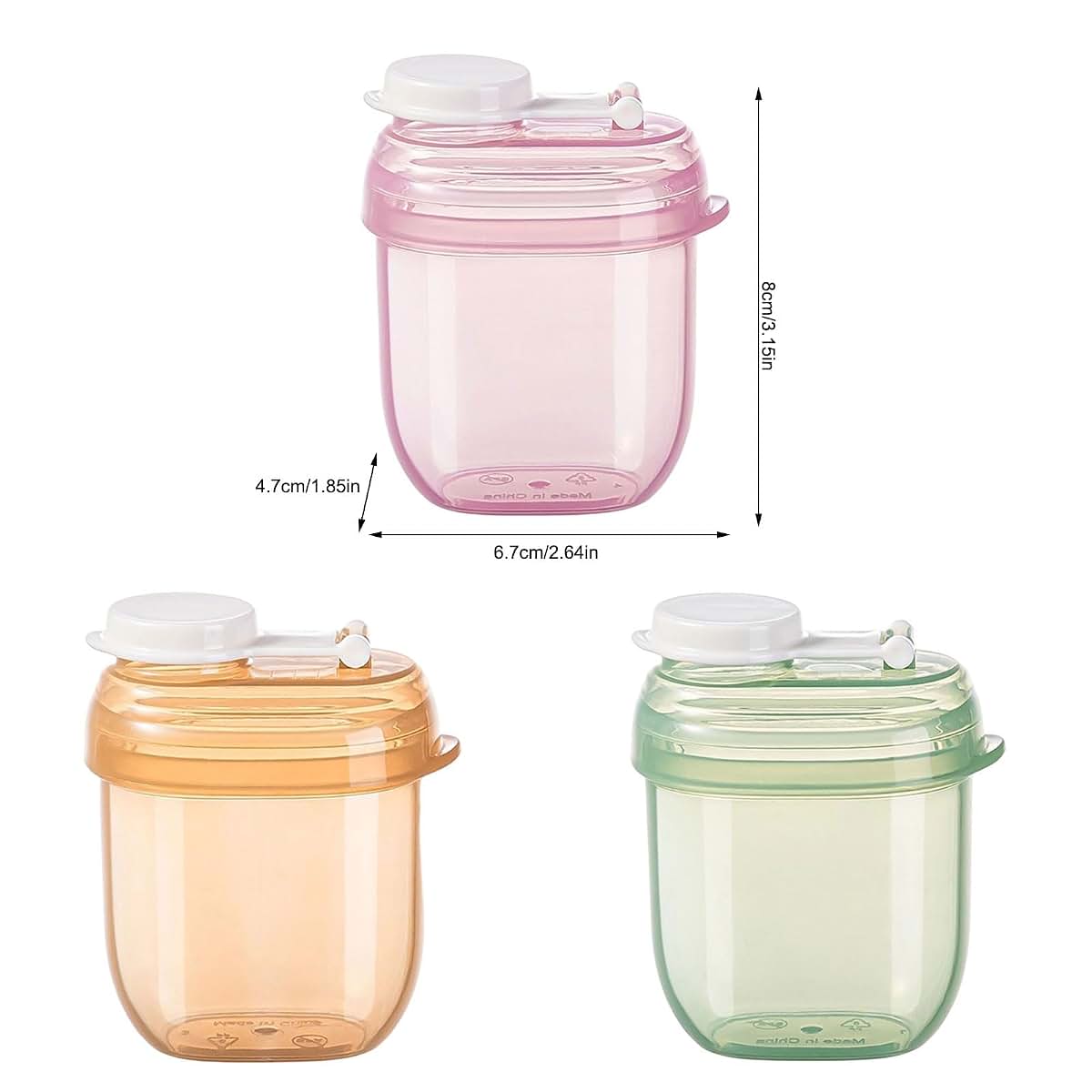 Montesy Portable Baby Milk Dispenser 90ml Leakproof