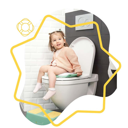 Badabulle Comfortable Potty Training Toilet seat Reducer with Handles Multicolored (photo 2)