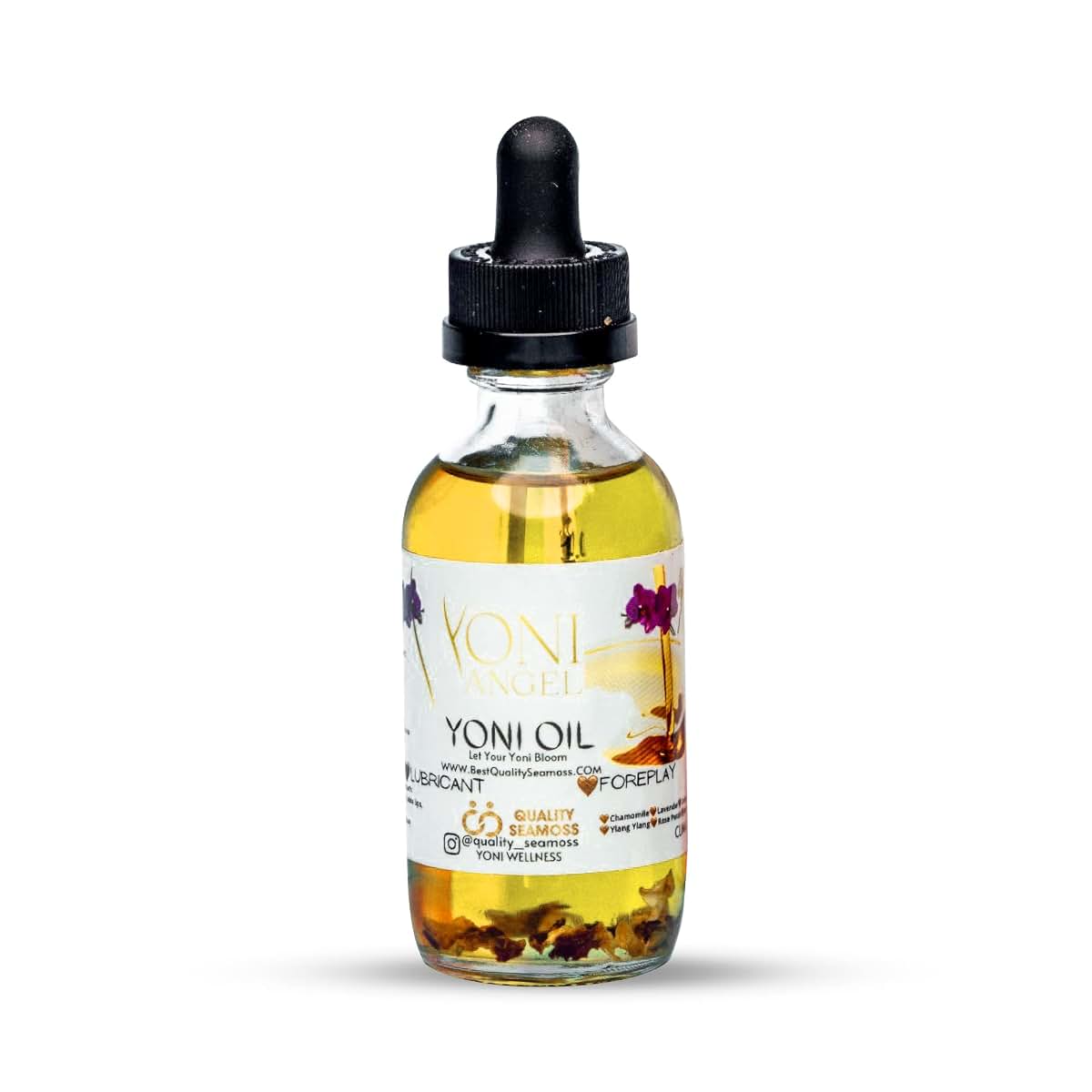 USA Made Yoni Oil, Mint Fresh Feminine Care Oil, Herbal Blend with Tea Tree, Jasmine & Chamomile, 2 oz