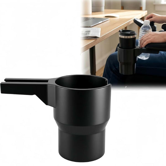 Ajeidyk Wheelchair Cup Holder For Permobil Uni-Track Rails 40oz