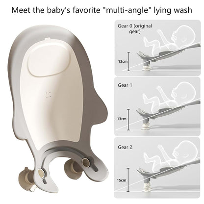 Nawwgy Portable Baby Bath Aid Multifunctional Infant Bath Basin Adjustable Gray (photo 3)