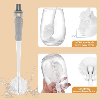 5-in-1 Water Bottle Cleaner Scrubber Brush Set