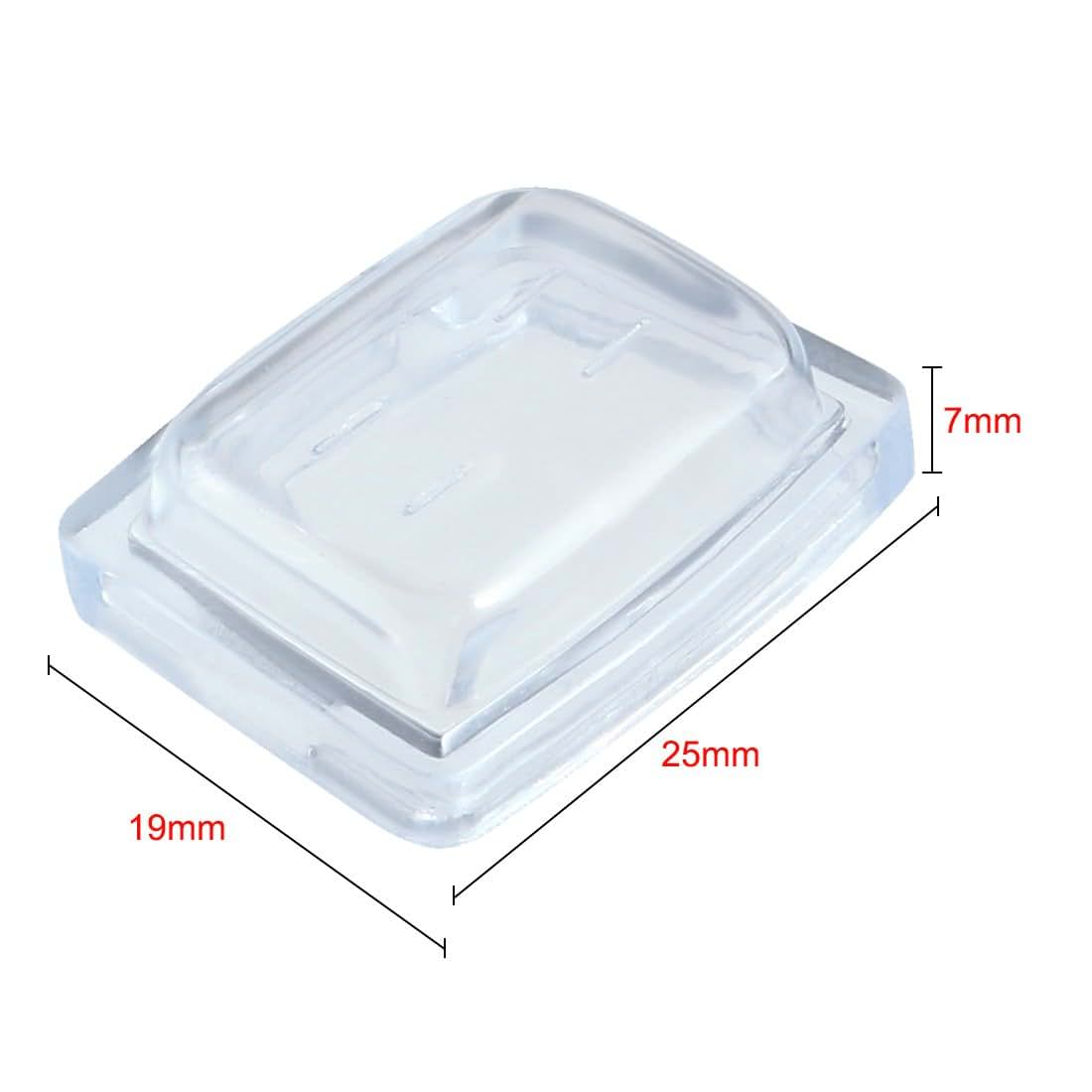 Aexit 5-Pack Silicone Rocker Switch Protector Covers Transparent Splash-Proof