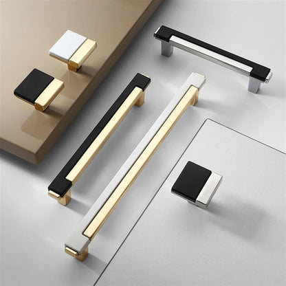 Cabinet Knobs and Drawer Pulls Zinc Alloy White Gold 128mm