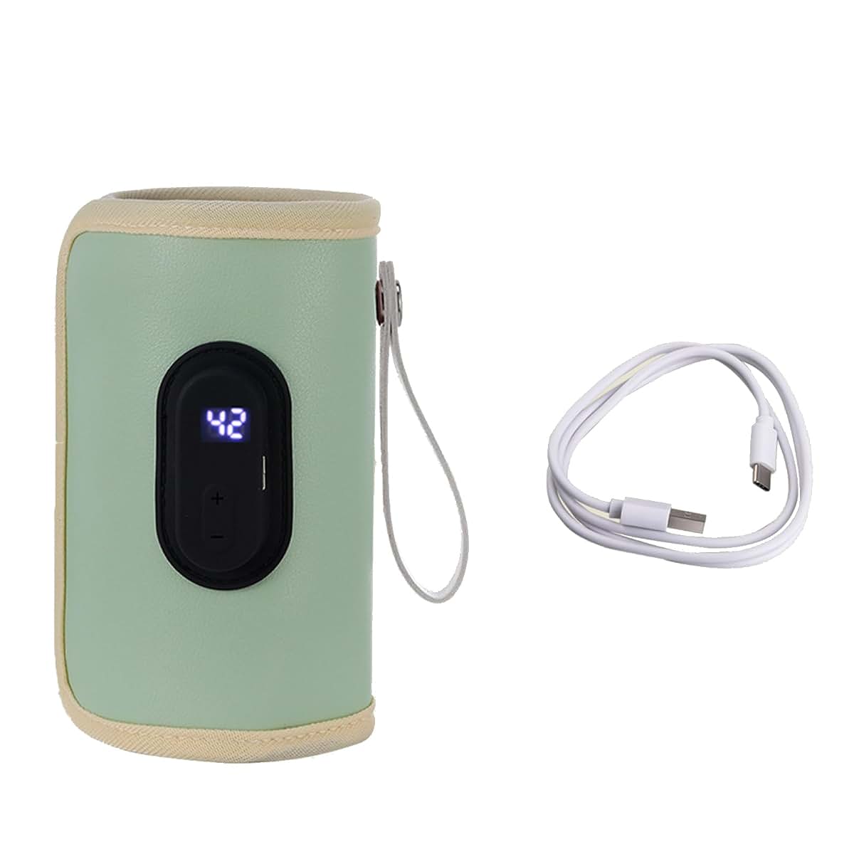 Molkasia Portable Digital Display Milk Bottle Warmer Sleeve