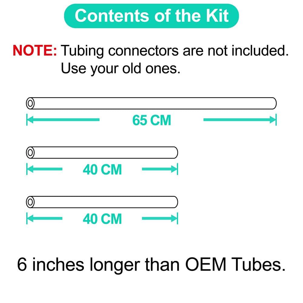 Nenesupply Replacement Tubing for Lansinoh Breast Pumps, Silicone Tubes (3-Pack)