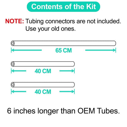 Nenesupply Replacement Tubing for Lansinoh Breast Pumps, Silicone Tubes (3-Pack)