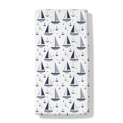 Cstdyfrv Vintage Boats Anchors Fitted Crib Sheet