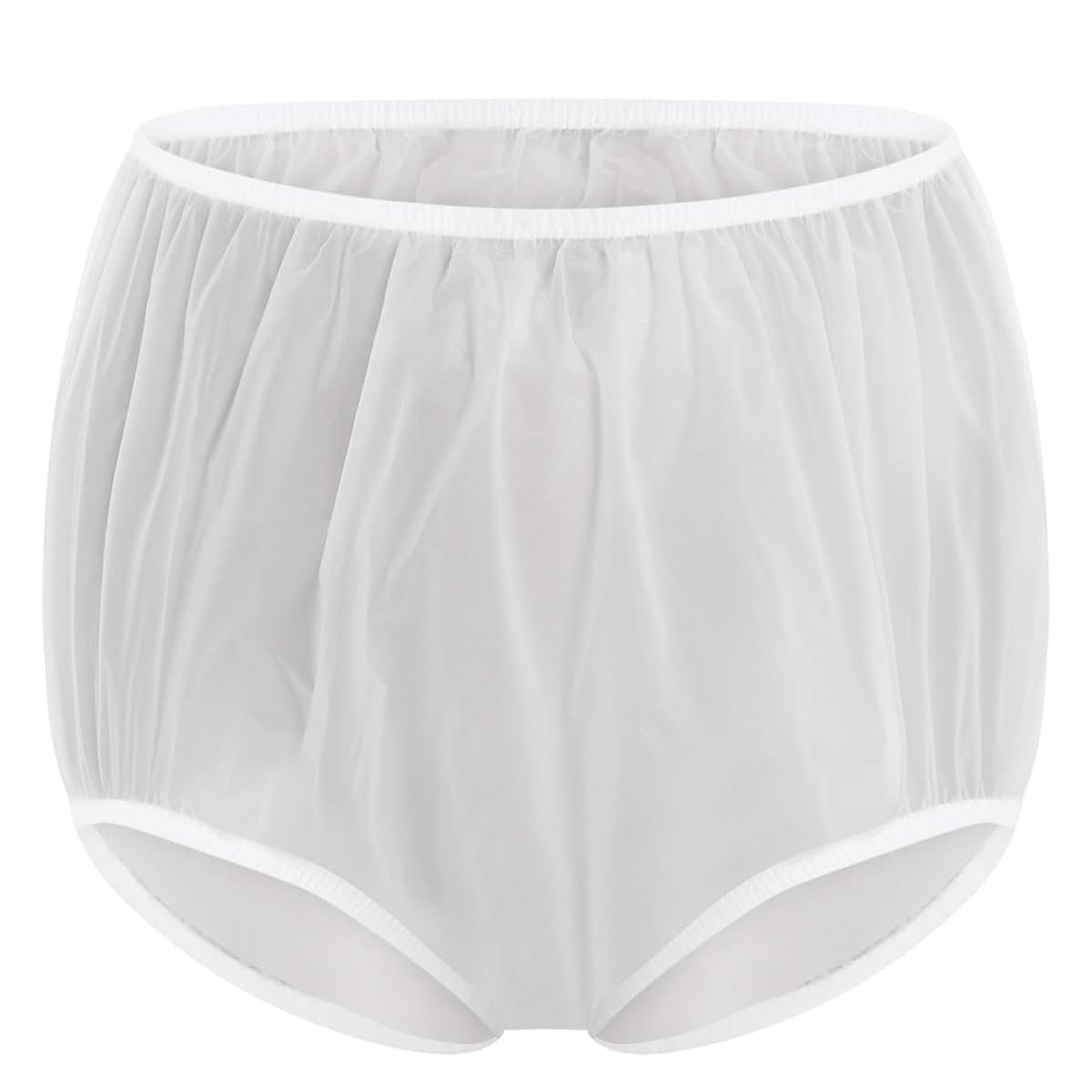 Miutii Unisex Diaper Cover Washable Waterproof Shorts White X-Large (photo 3)