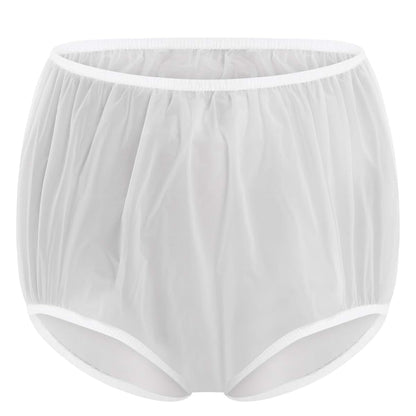 Miutii Unisex Diaper Cover Washable Waterproof Shorts White X-Large (photo 3)