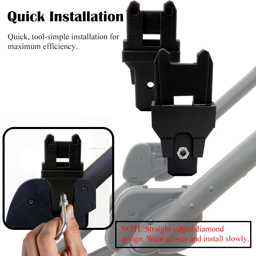 Bamokee Stroller Adapter Connectors Compatible with UPPAbaby V1 V2 V3 Bassinet and Nuna Mixx Next Stroller Frame (photo 4)