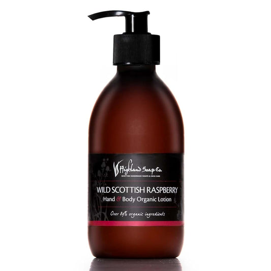 Highland Soap Co. Hand & Body Lotion, Wild Scottish Raspberry
