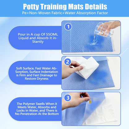 Disposable Toilet Mats: Absorbent Floor Protector for Adults and Children