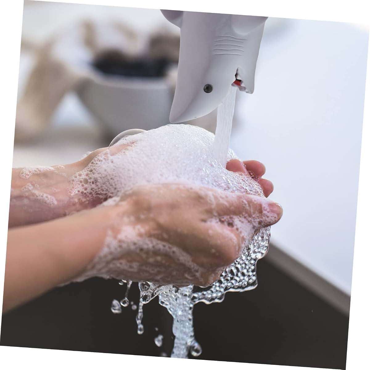 Cartoon Faucet Extender for Kids Hand Washing - Plastic Splash Guard