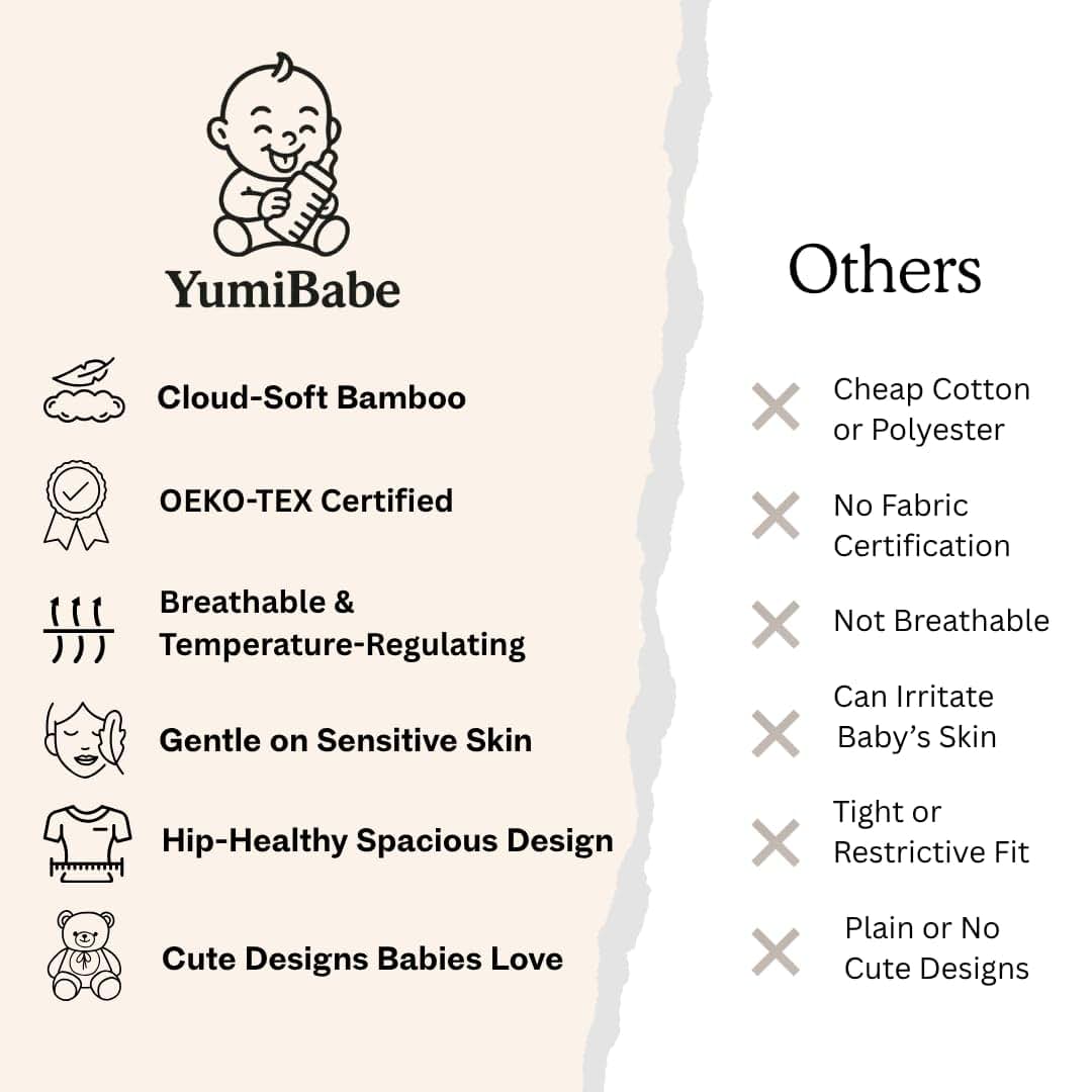 YumiBabe Organic Bamboo Baby Sleep Sack Wearable Blanket (photo 3)