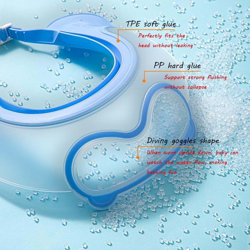 BabyOneStop Baby Shower Cap Shield Blue Diving Goggle