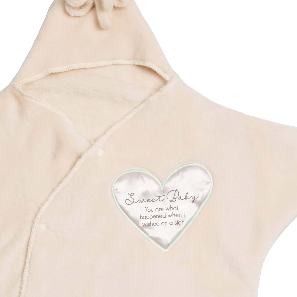 Pavilion Gift Company Sweet Baby Star-Shaped Newborn Swaddle in Cream (photo 4)