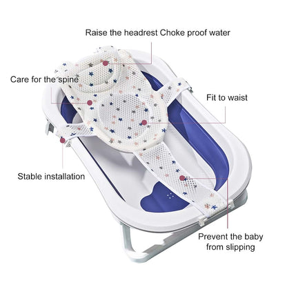 Poenvfpo Bath Seat Support Net With Soft Sponge Pillow For Infants (photo 3)