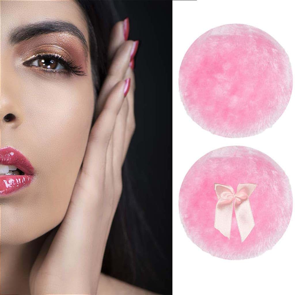 Psdndeww Large Body Powder Puff With Ribbon Handle (photo 2)