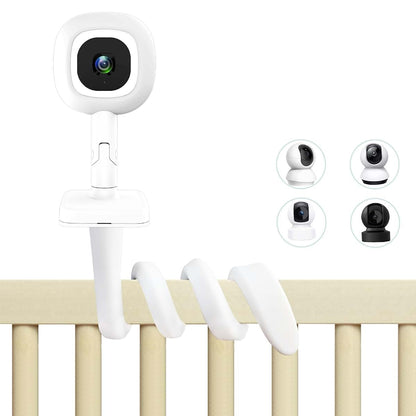 Derebir Crib Flexible Twist Baby Monitor Mount for Tapo, Kasa, Momcozy Cameras