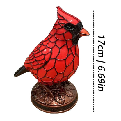 Car-dinal Desk Resin Bird Table Lamp