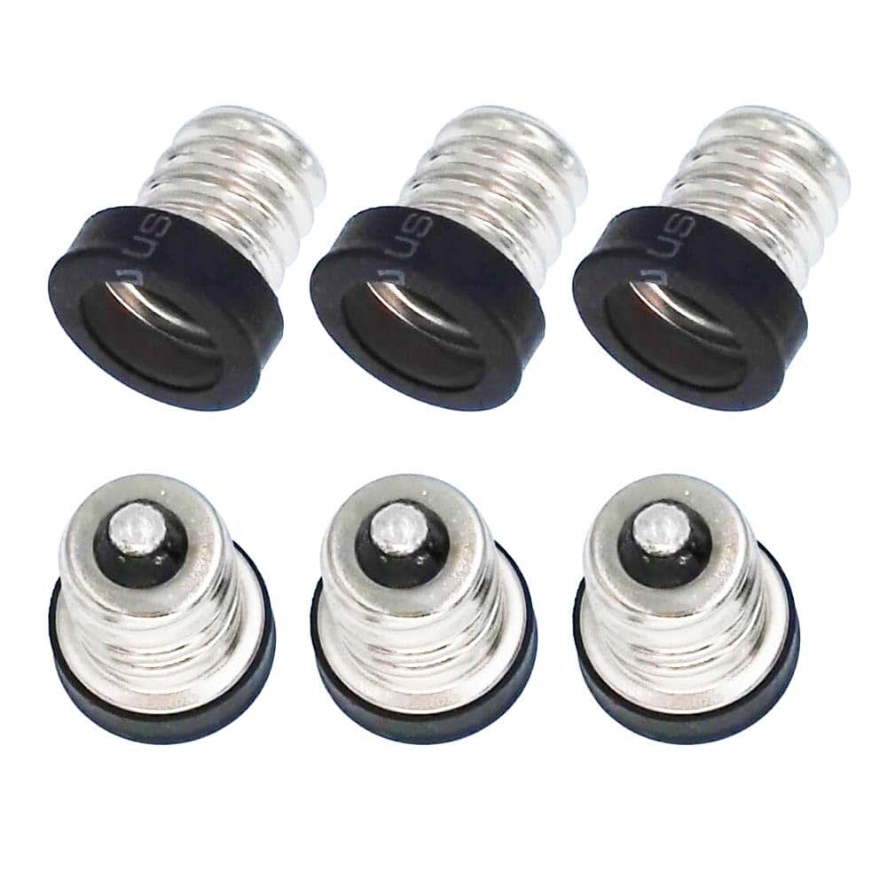 E-Simpo E12 to E11 Lamp Socket Adapter 6-Piece Set