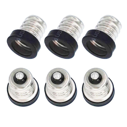 E-Simpo E12 to E11 Lamp Socket Adapter 6-Piece Set
