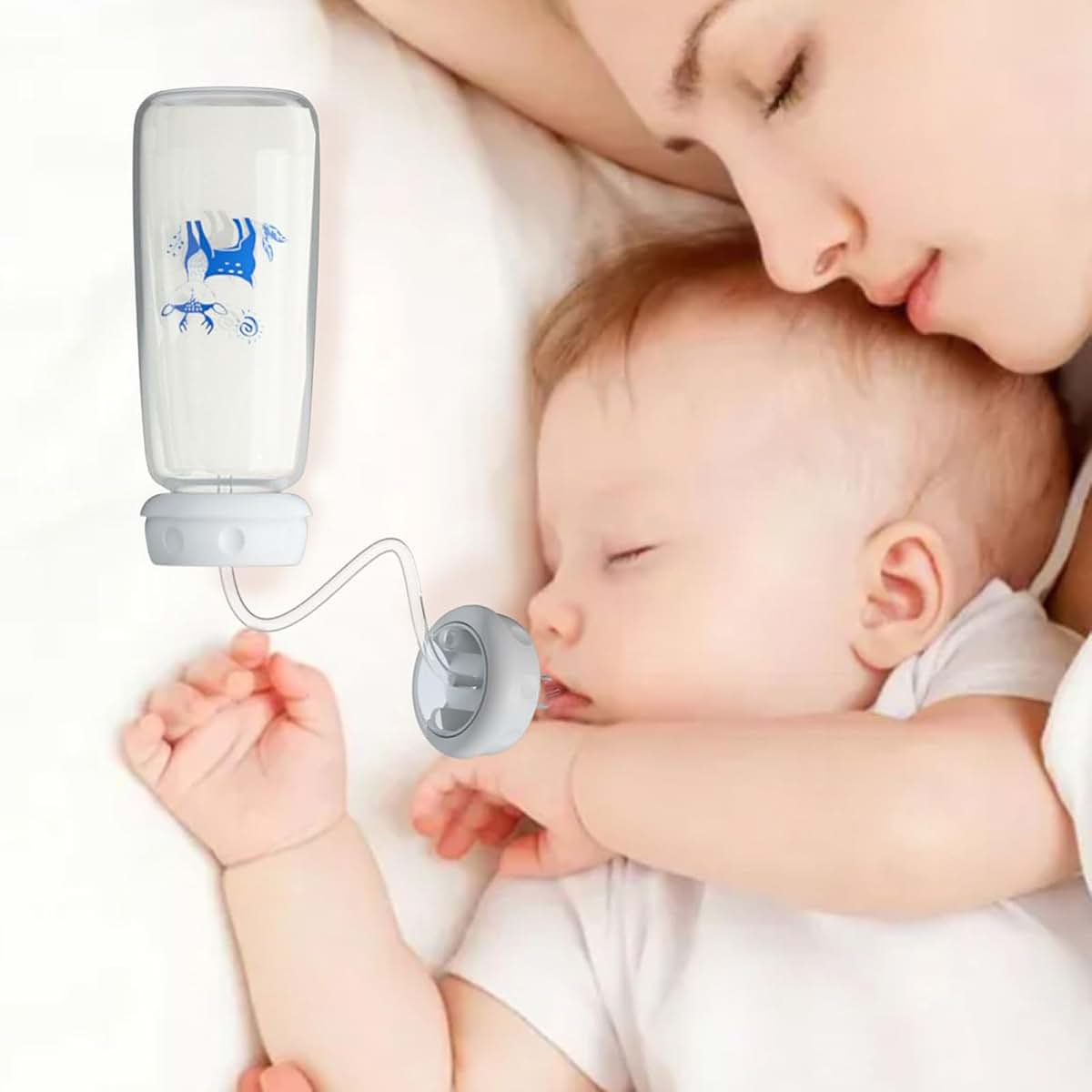 Silicone Kids Bottle 240ml Leakproof Nipple Straw
