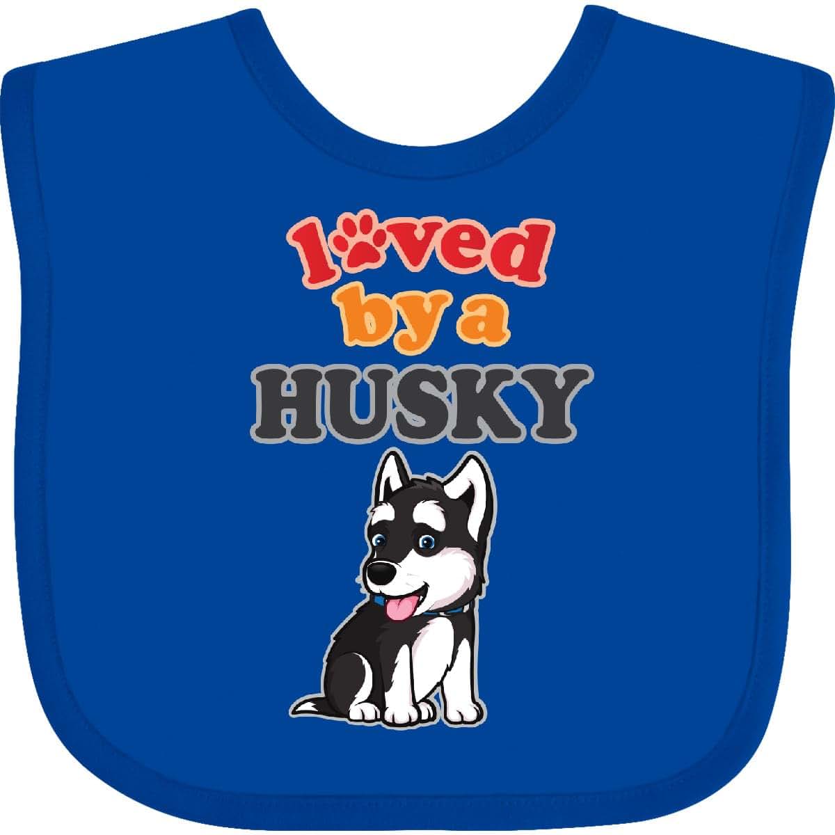 Inktastic Siberian Husky Dog Puppy Baby Bib