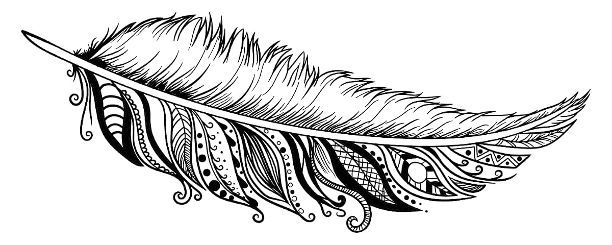 DS Inspirational Decals Bird Feather Decoration Multiple Decorative Patterns Design 12" x 30" Vinyl Adhesive Kids