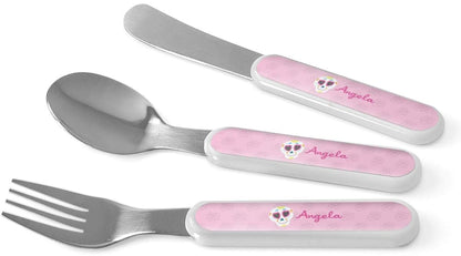 YouCustomizeIt Personalized Kids Sugar Skulls Kid's Flatware