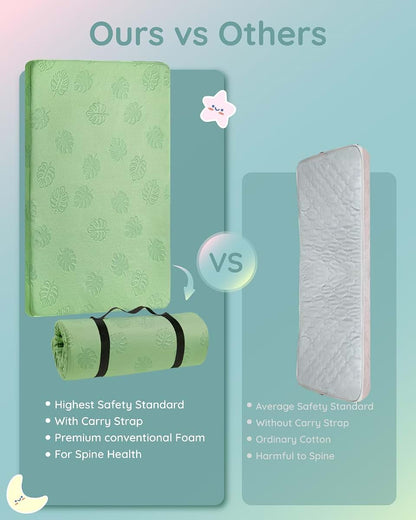 Lilian&Gema Pack And Play Mattress | High Elasticity Foam, Removable Cover