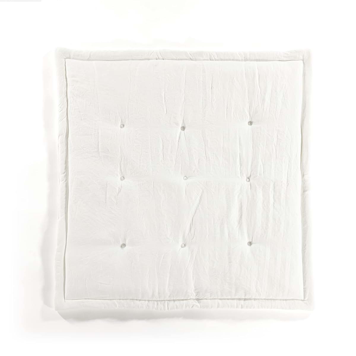 Lush Decor Baby Square with Border Play Mat, 36" x 36", White