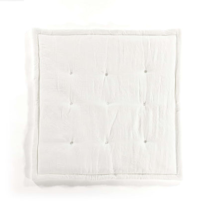 Lush Decor Baby Square with Border Play Mat, 36" x 36", White