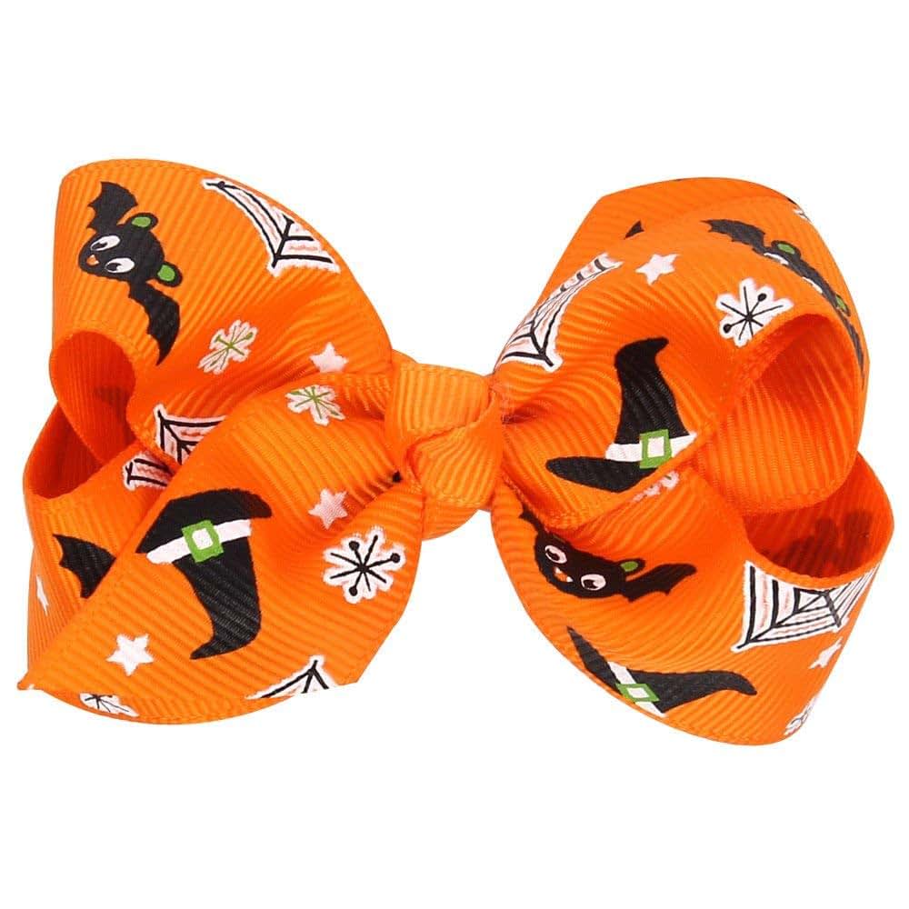 Love Sweety Baby Rose Pumpkin Bow Hair Clips for Infants