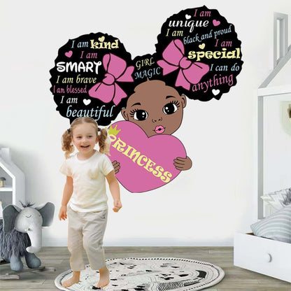 CASADECOR Black Girl Magic Inspirational Wall Decals Nursery Wall Sticker