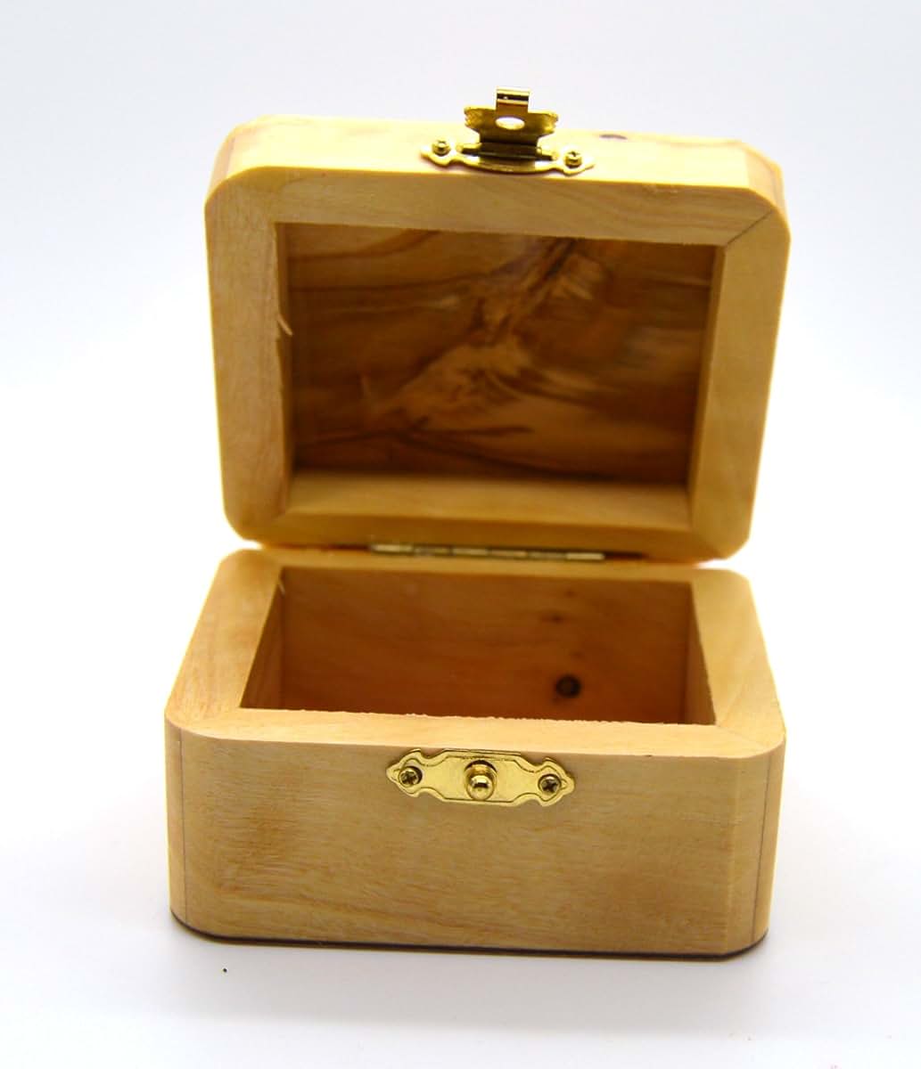 Holy Land Mall Olive Wood Box With Messianic Seal Decoration (photo 3)