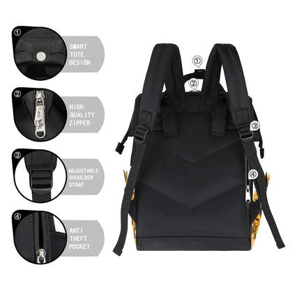 BabyOneStop Baby Diaper Bag Backpack Waterproof Multi-Function Organizer with Stroller Straps