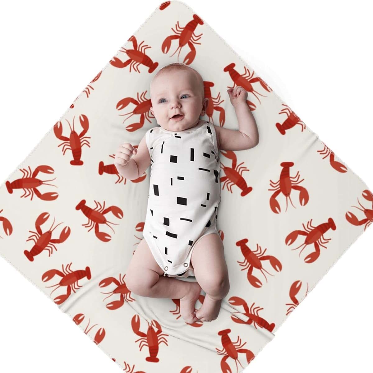 Gilios Crawfish Pattern Baby Blanket