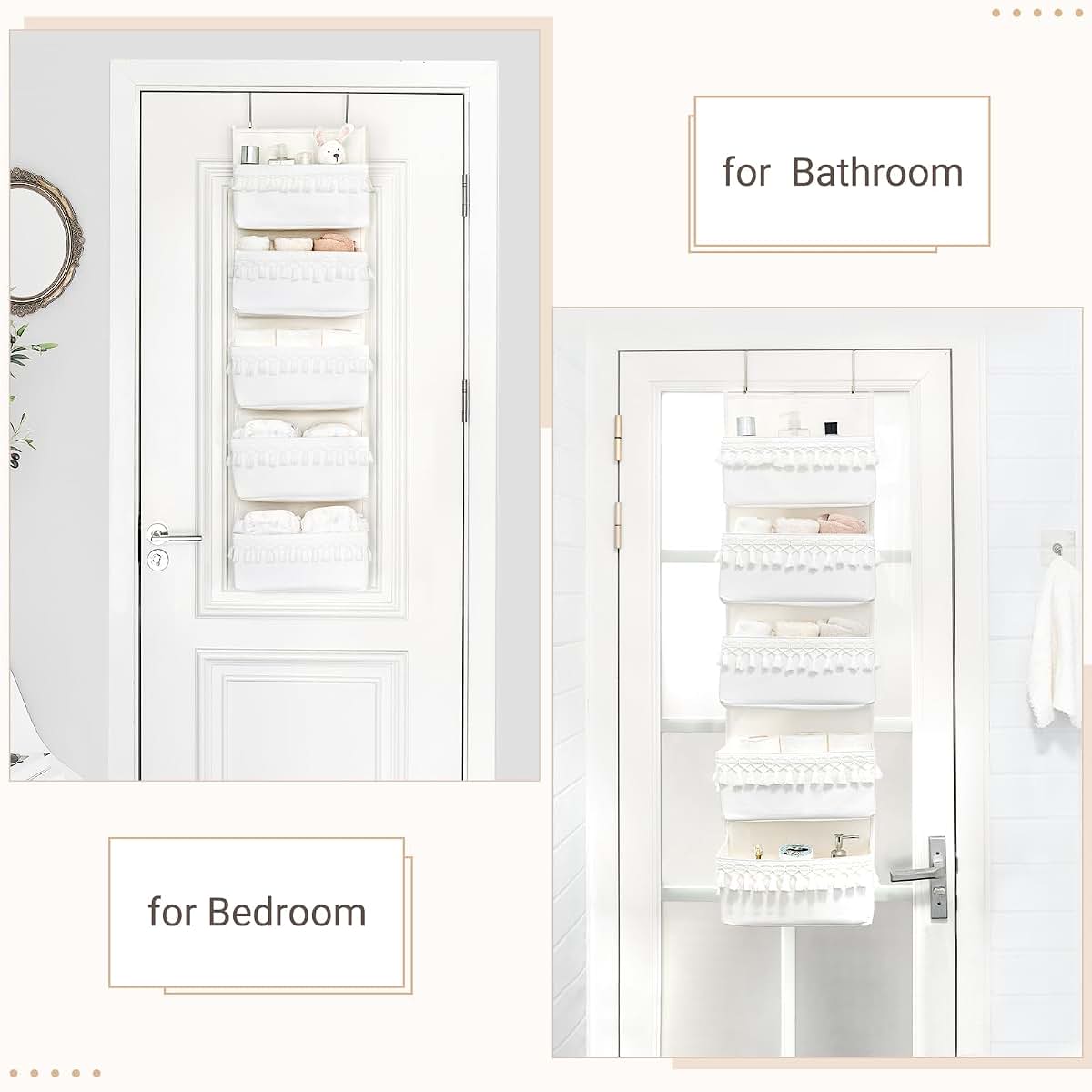 Dahey Over The Door Organizer for Storage in Nursery Bathroom