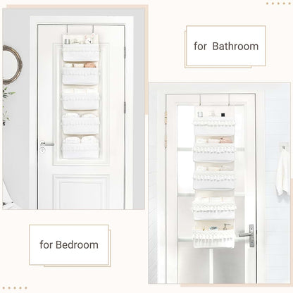 Dahey Over The Door Organizer for Storage in Nursery Bathroom
