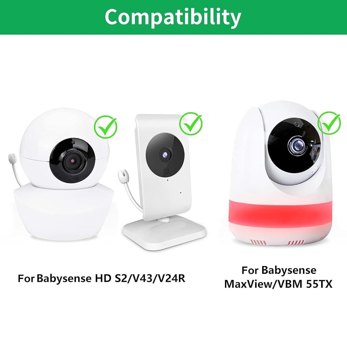 Adjustable Wall Mount for Babysense Video Baby Monitor Camera