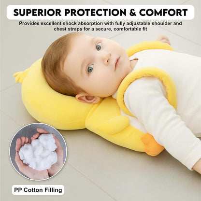 Baby Head Protector Backpack Set for Crawling and Play