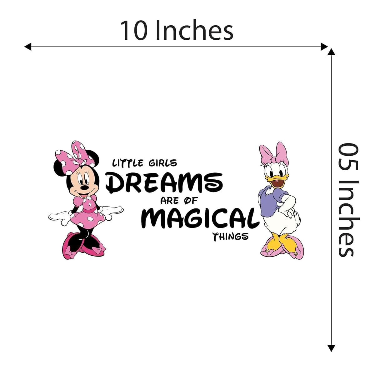 Kelly Wall Decals Daisy Pink Bow Cartoon Design For Bedroom