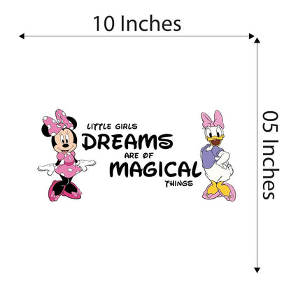Kelly Wall Decals Daisy Pink Bow Cartoon Design For Bedroom