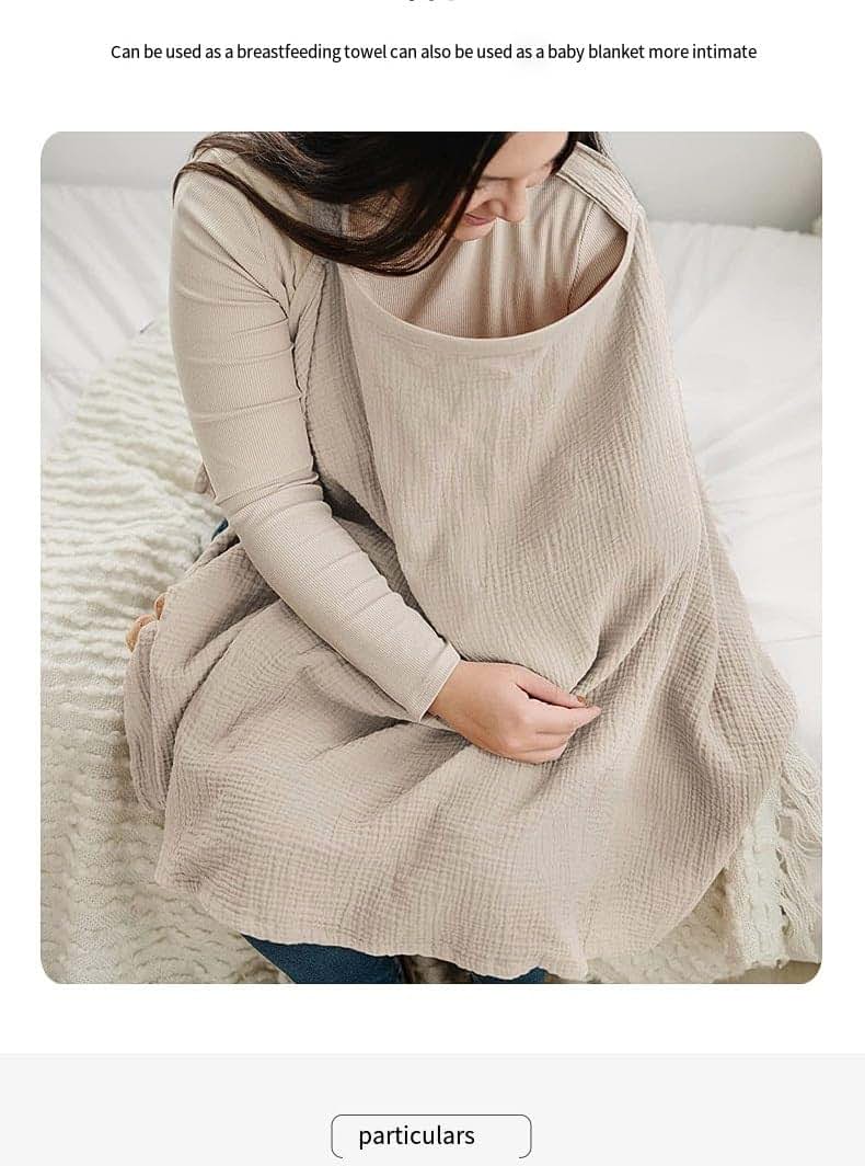 Kaeda Versatile Nursing Cover Scarf - Gray (photo 4)