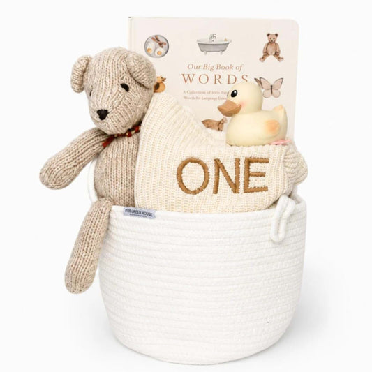 Our Green House First Birthday Gift Basket - One Year Old Bday Gift
