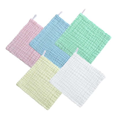Totority 5 Pack Cotton Muslin Baby Washcloths
