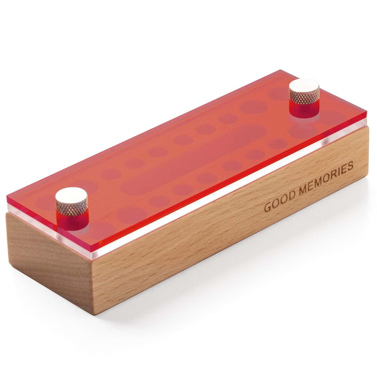 iwoohome Baby's First Tooth Fairy Box Keepsake Organizer Red
